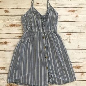 Powdery Blue Spaghetti Strapped Dress